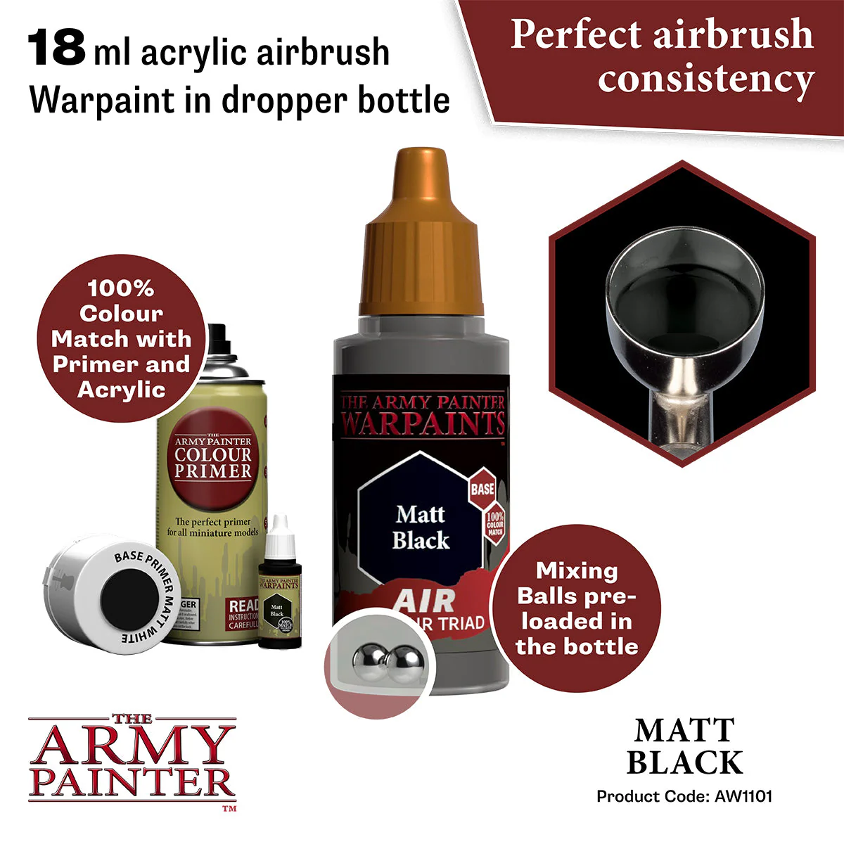 Warpaints Air: Matt Black - Image 2